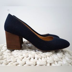 Franco Sarto Denim Block Heels | Size 9M